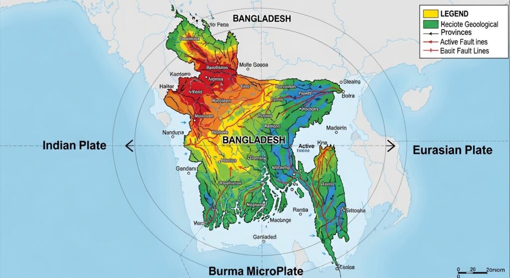 বাংলাদেশের ভূমিকম্পের ইতিহাস: কারণ, ভবিষ্যৎ এবং আজকের কম্পনের মূলমন্ত্র 4 বাংলাদেশের ভূমিকম্প